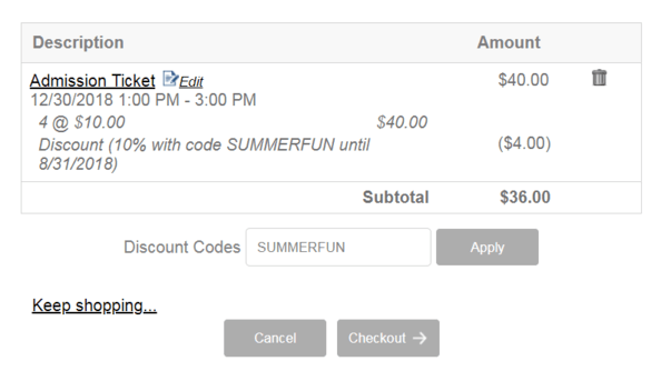 Museum ticketing software should allow customers to receive discounts on any eligible purchase, whether they’re buying their tickets at admissions, on a computer, or on a smartphone.