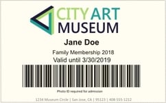 Museum admission software should recognize members and record their visits.