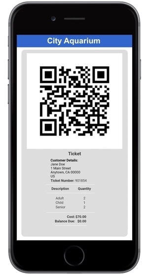 Environmentally-friendly ticketing through mobile is a great feature for your aquarium admissions software. 