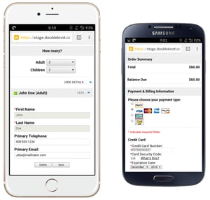 Doubleknot's Mobile-Friendly Registration and Payment Pages