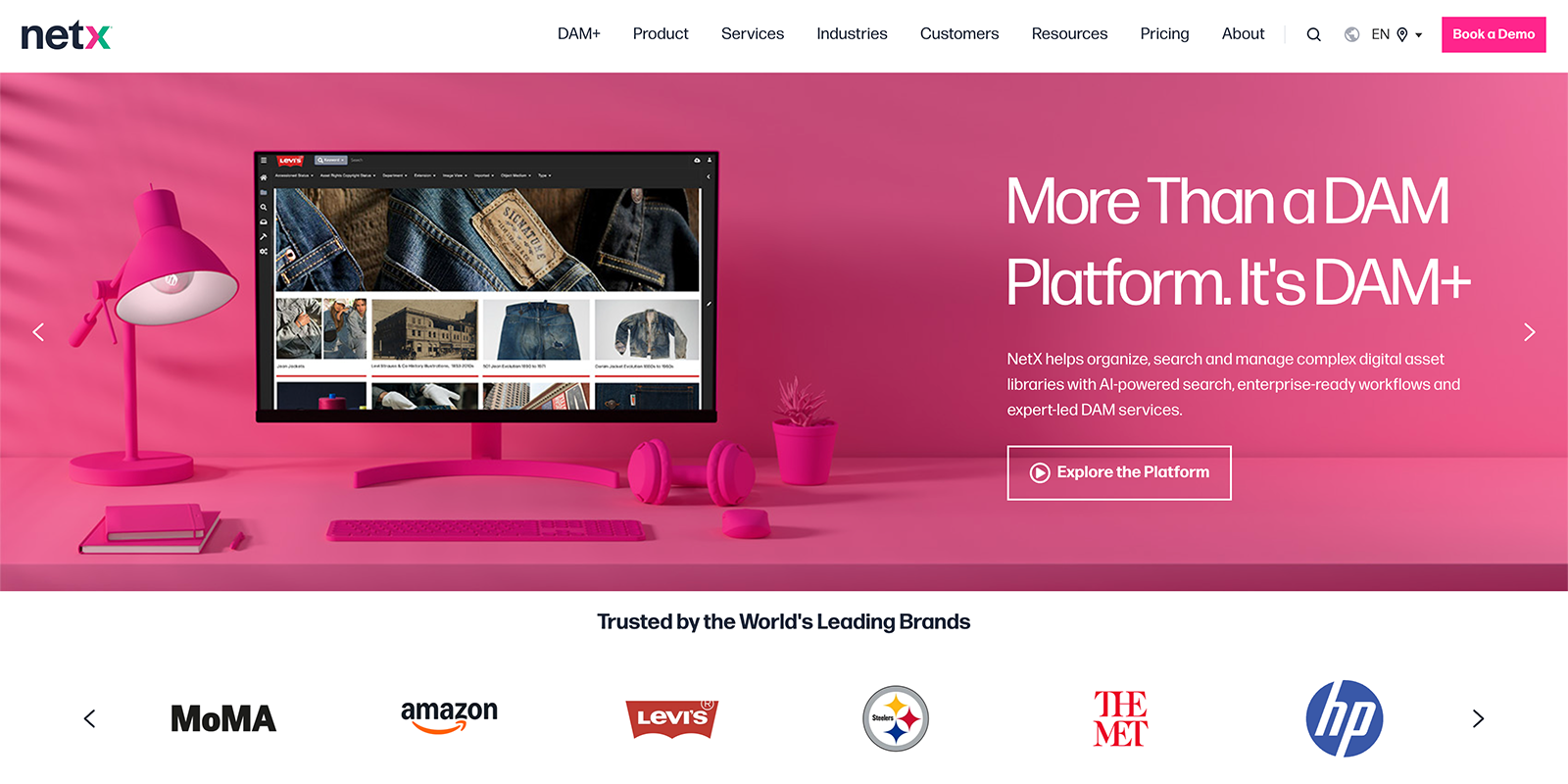 NetX’s homepage.